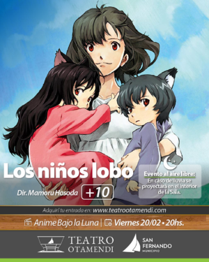 Anime Bajo La Luna: Los niños lobo (+10)