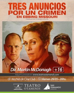 Cine: Tres anuncios por un crimen | Dir.: Martin McDonagh (+16)